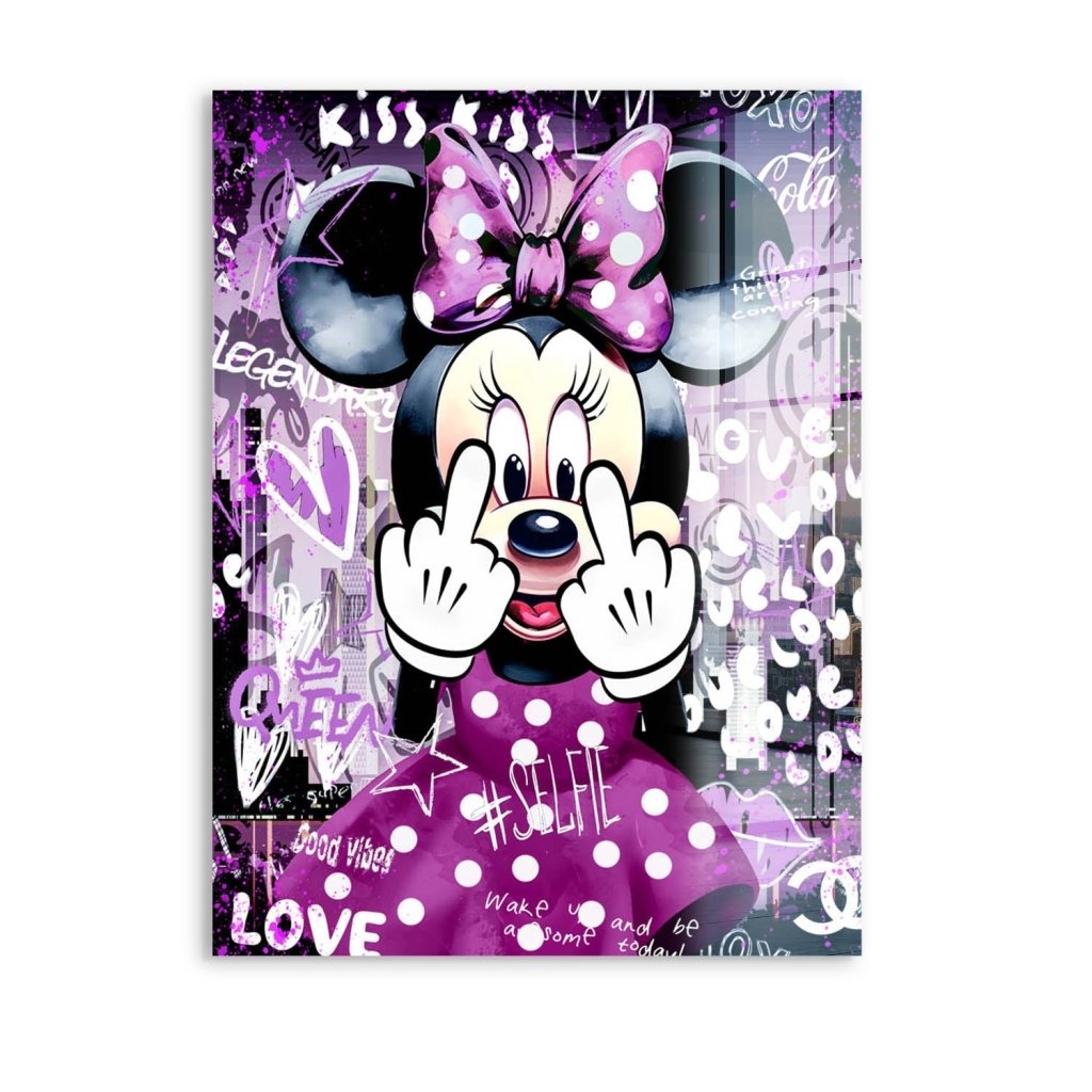 Bad Minnie Pop Art Acrylglas Bild INGALERIE