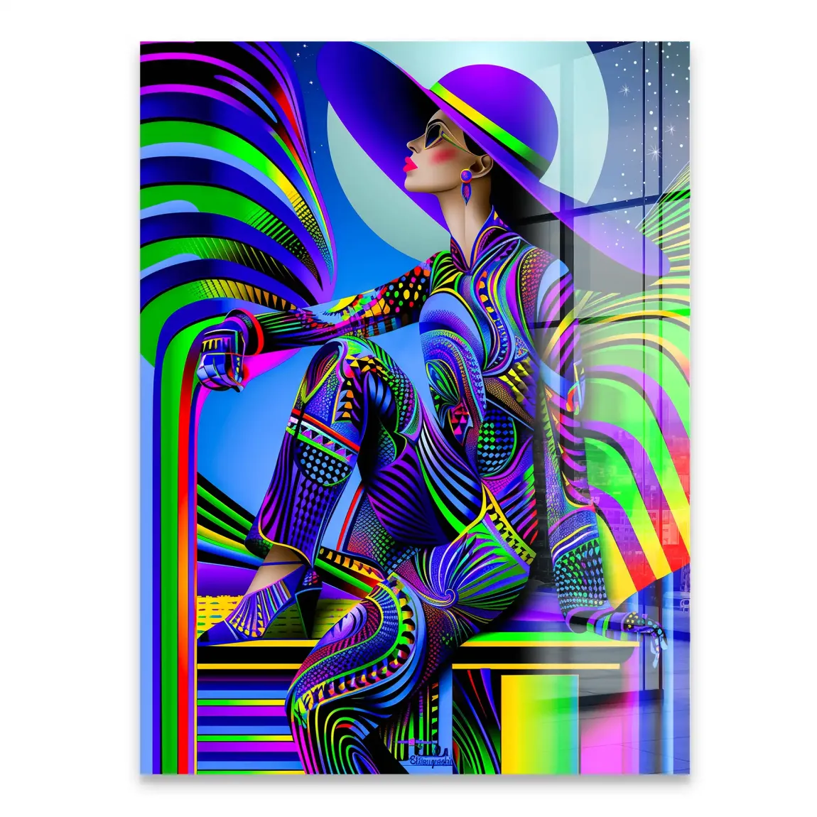 Abstrakt Glamour Acrylglasbild INGALERIE