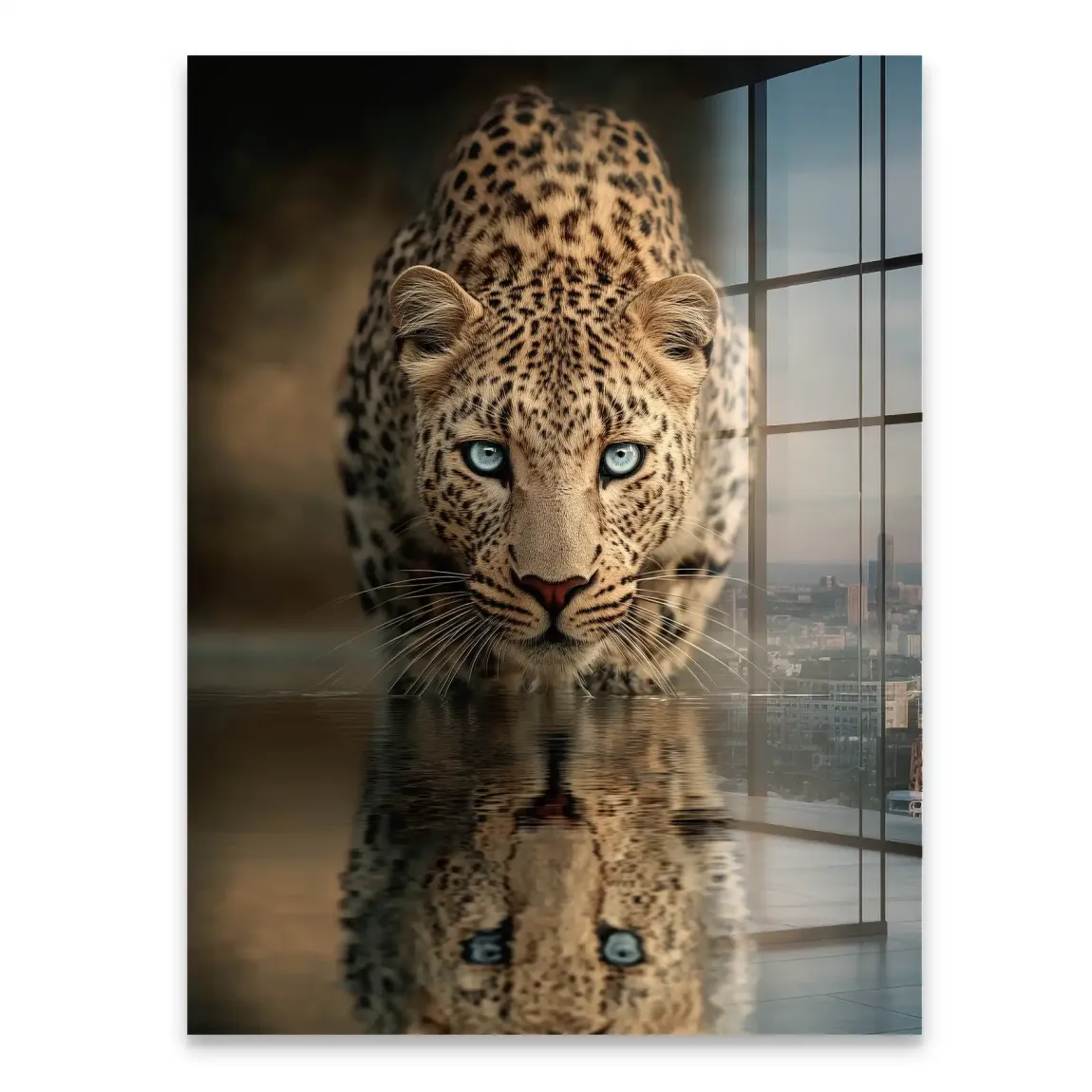 Silent Leopard Acrylglasbild