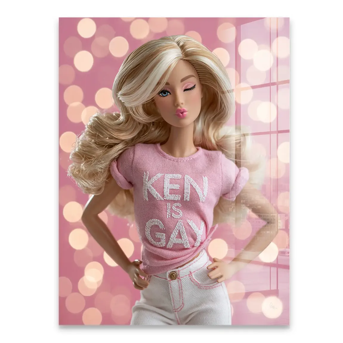 Barbie Ken is Gay Acrylglasbild