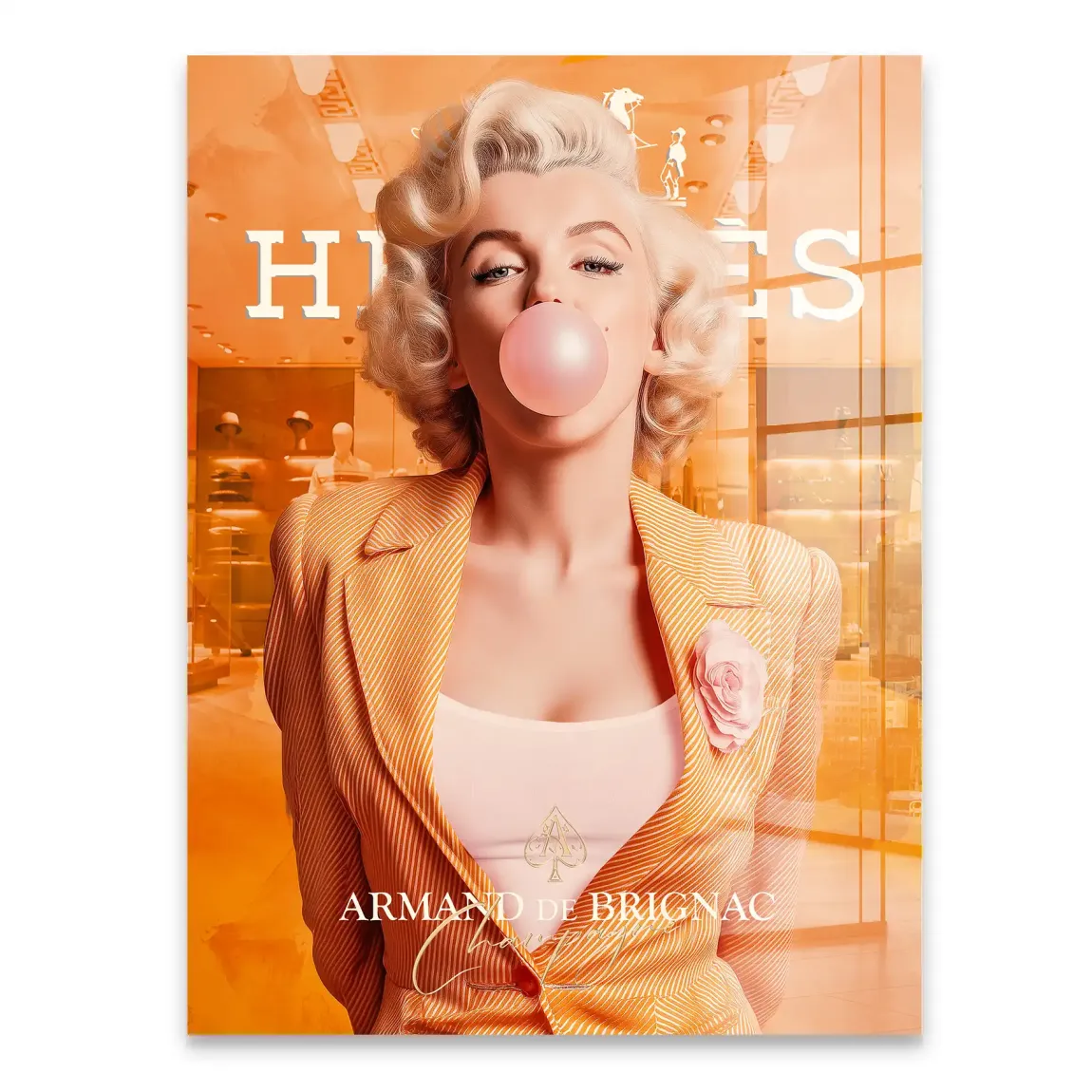 Monroe Bubble Glamour Acrylglasbild INGALERIE