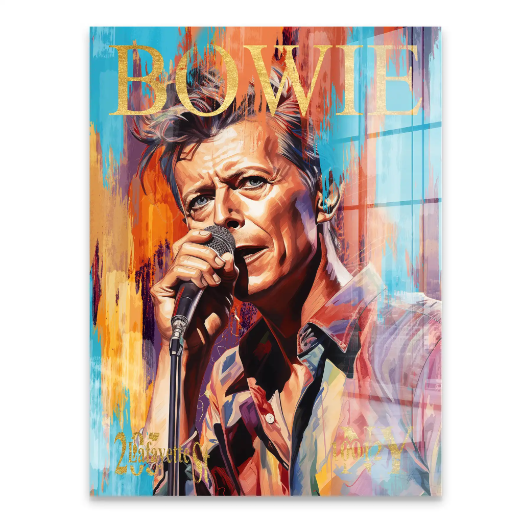 Bowie Abstrakt Style Acrylglas Bild INGALERIE