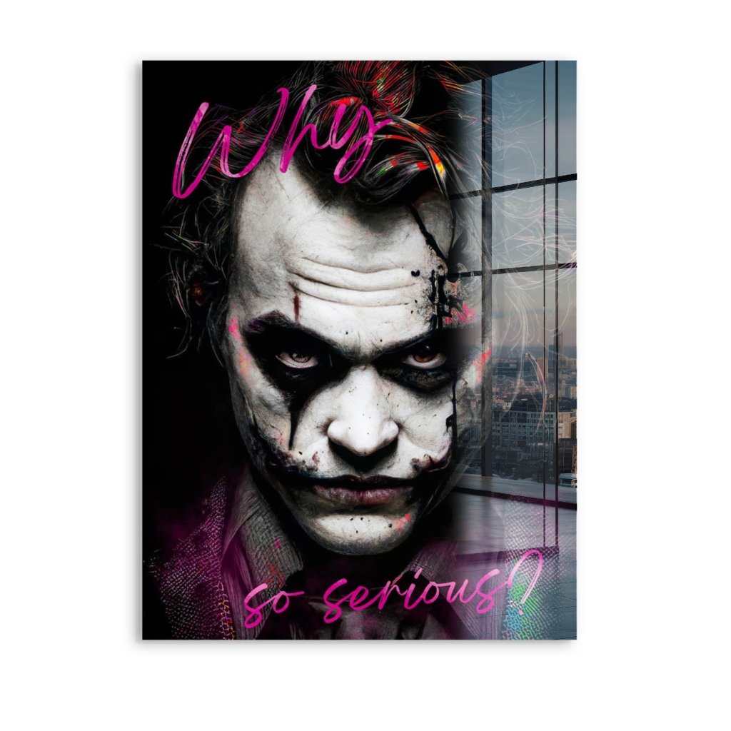 Joker Serious Style Acrylglas Bild INGALERIE