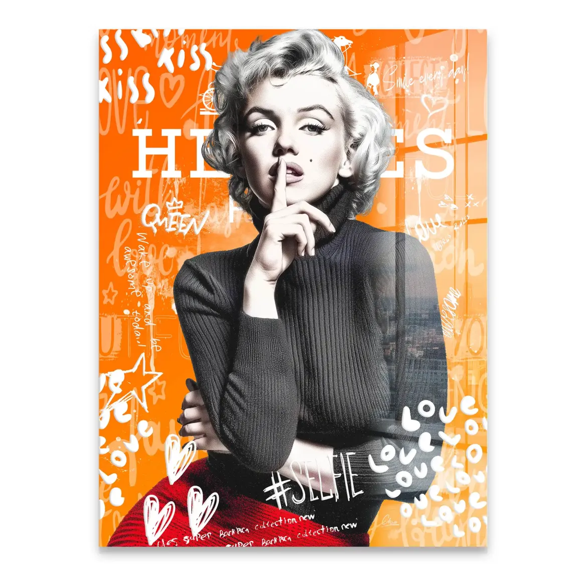 Queen of Silence Pop Acrylglasbild INGALERIE