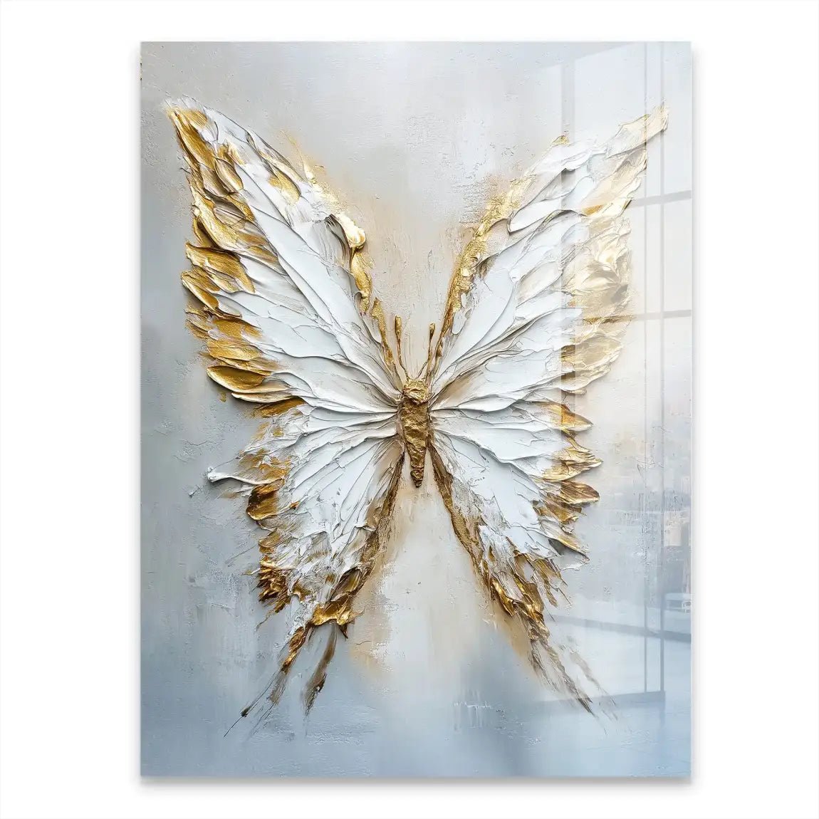 Schmetterling Gold Style Acrylglasbild INGALERIE