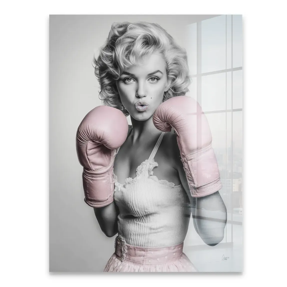 Marilyn Monroe Punch Acrylglasbild