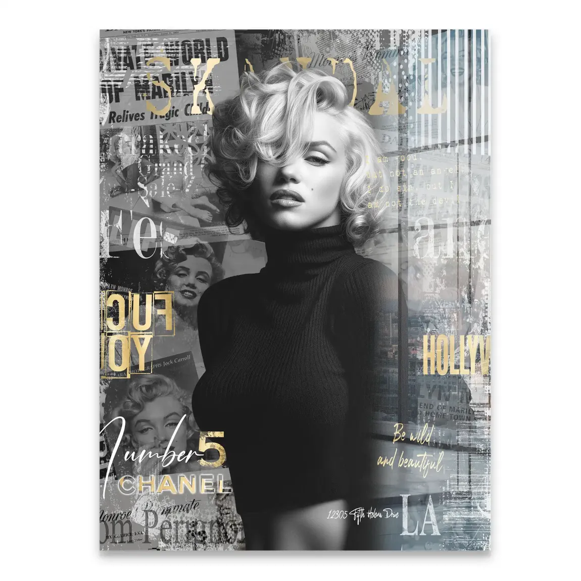 Marilyn Monroe Legend Acrylglasbild