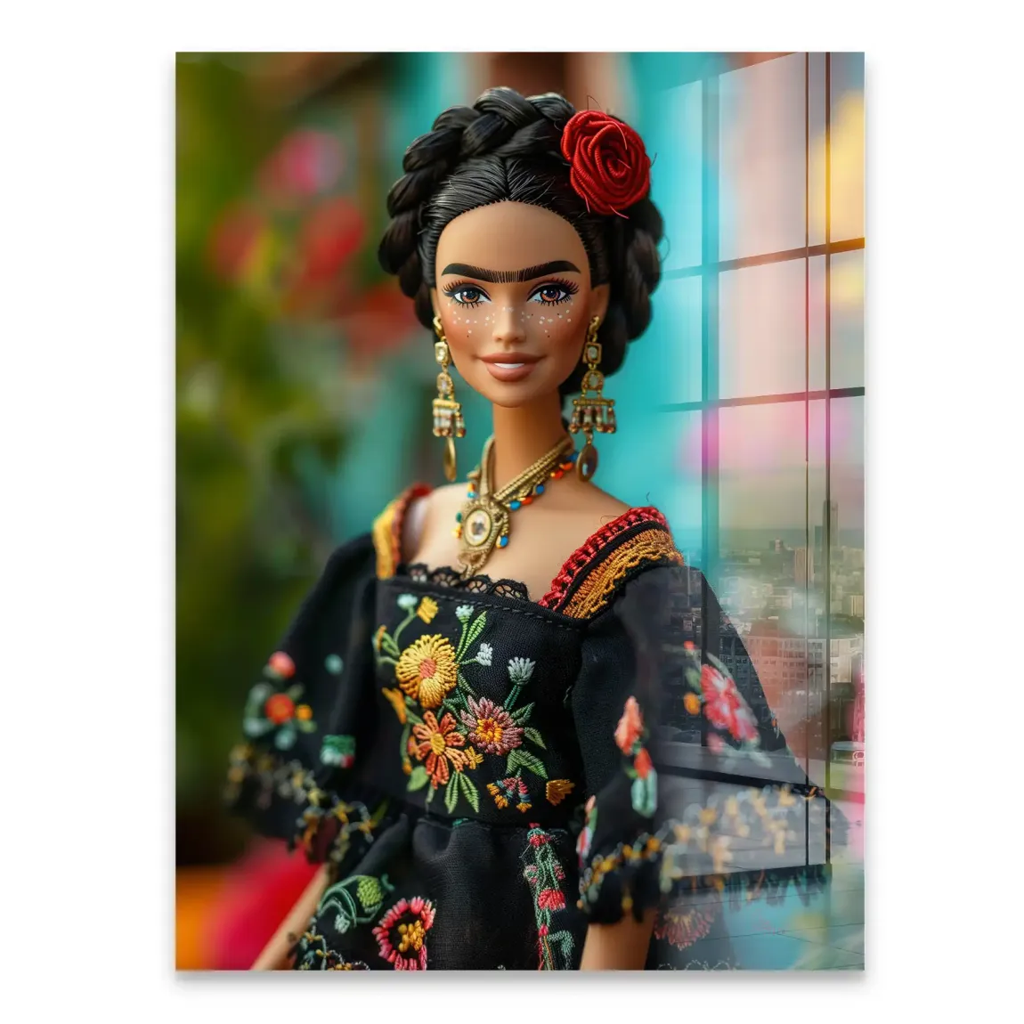 Frida Barbie Smile Acrylglasbild