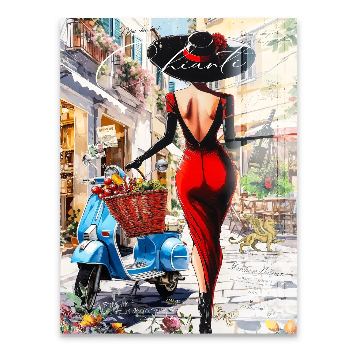 Chianti Gasse Acrylglasbild INGALERIE