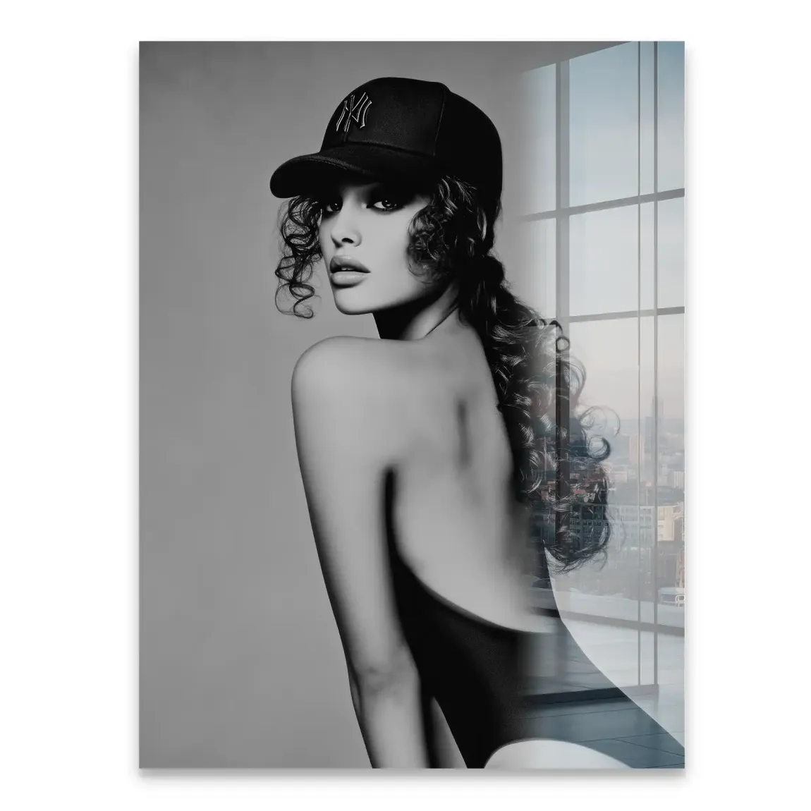 Cap Girl Acrylglasbild