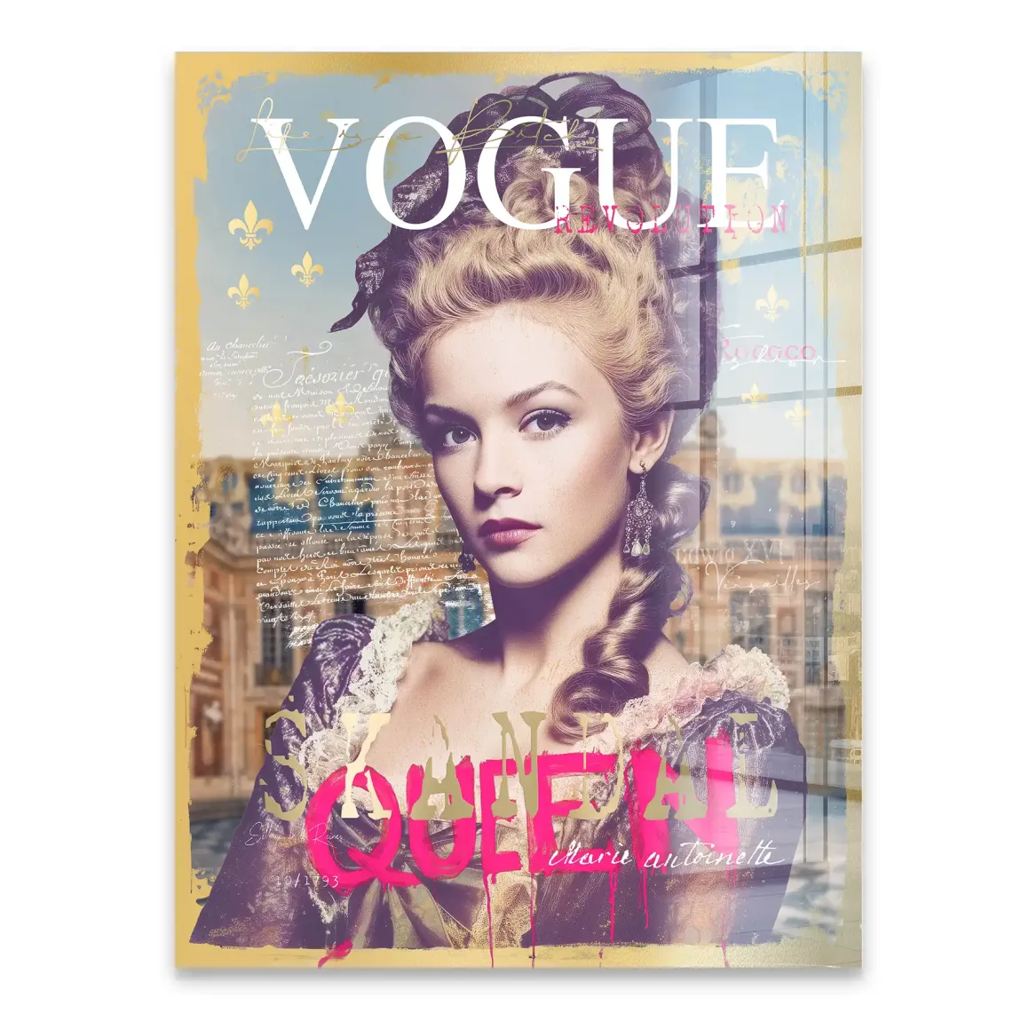 Marie Antoinette Vogue Acrylglasbild