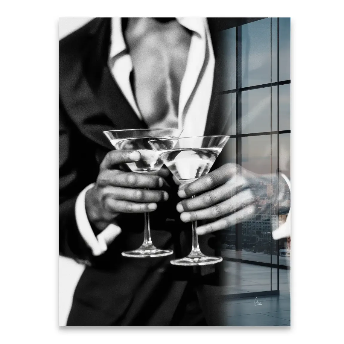 Gentleman Noire Acrylglasbild