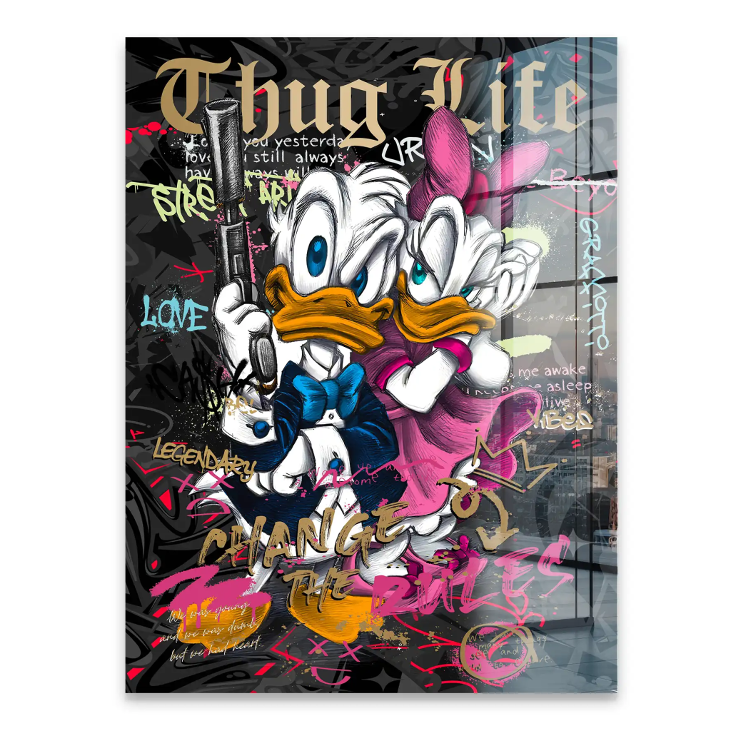 Donald Thug Life Acrylglas Bild INGALERIE