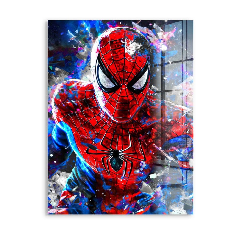 Spiderman Abstrakt Style Acrylglas Bild INGALERIE