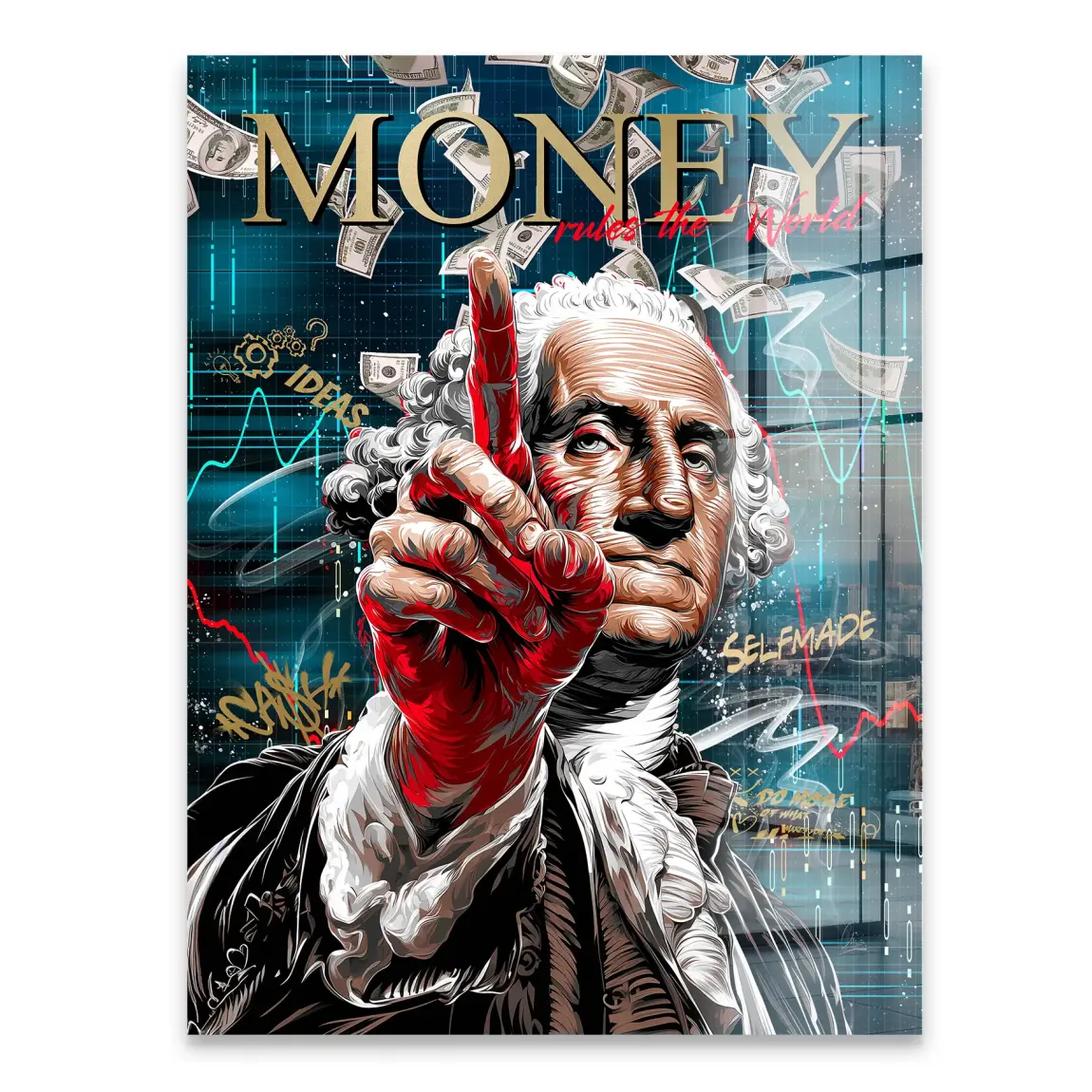 Money Empire Wallstreet Acrylglasbild