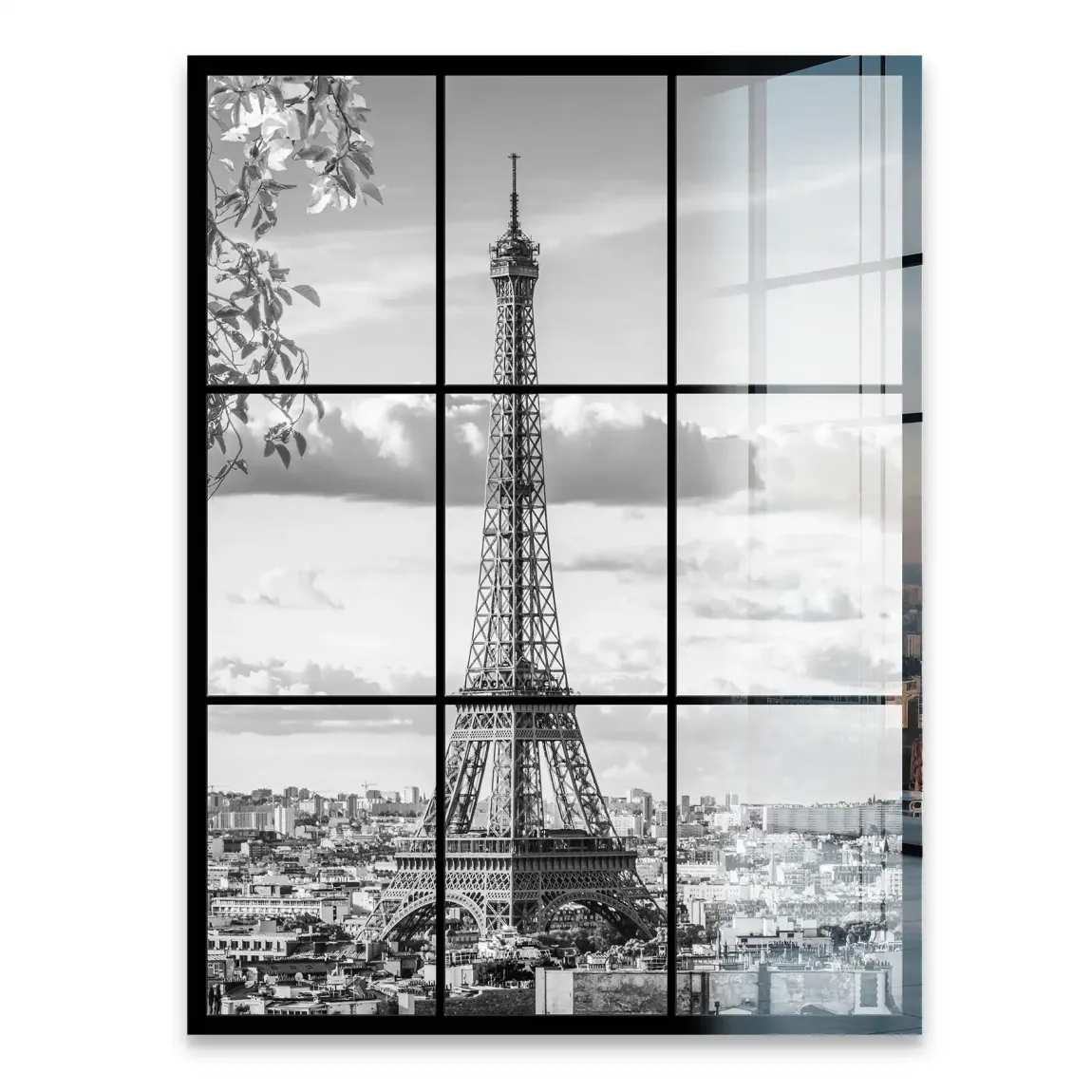 Paris Skyline View Acrylglasbild