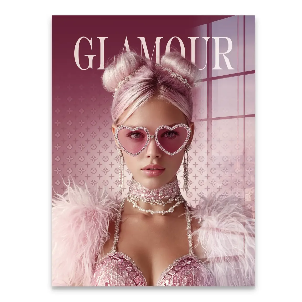 Glamour Lady Acrylglasbild