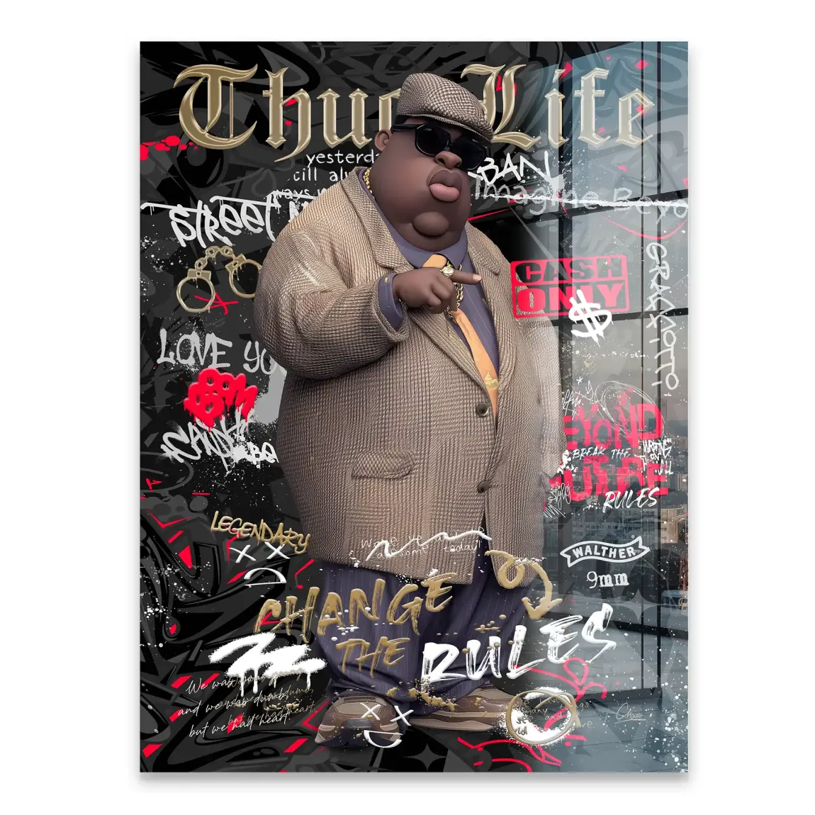 Thug Life Royalty Acrylglasbild INGALERIE