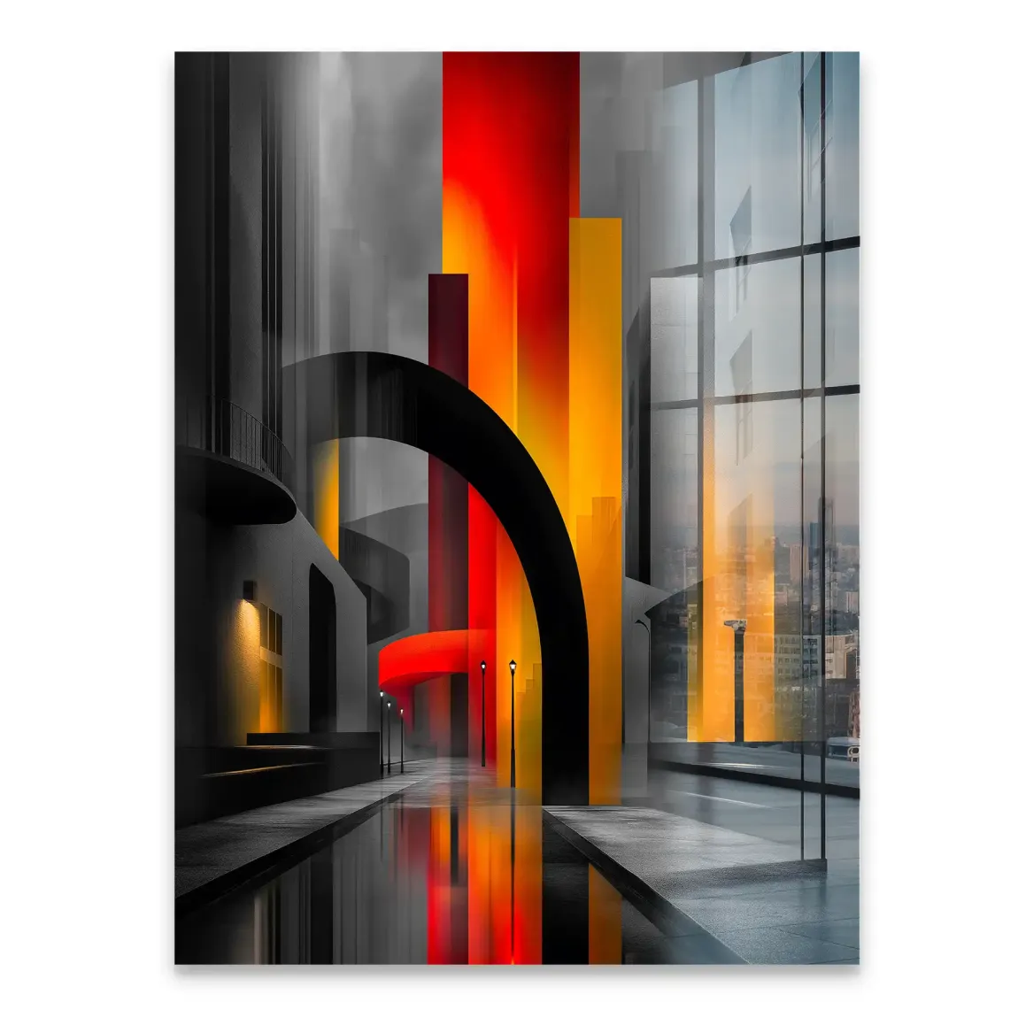Midnight City Acrylglasbild INGALERIE