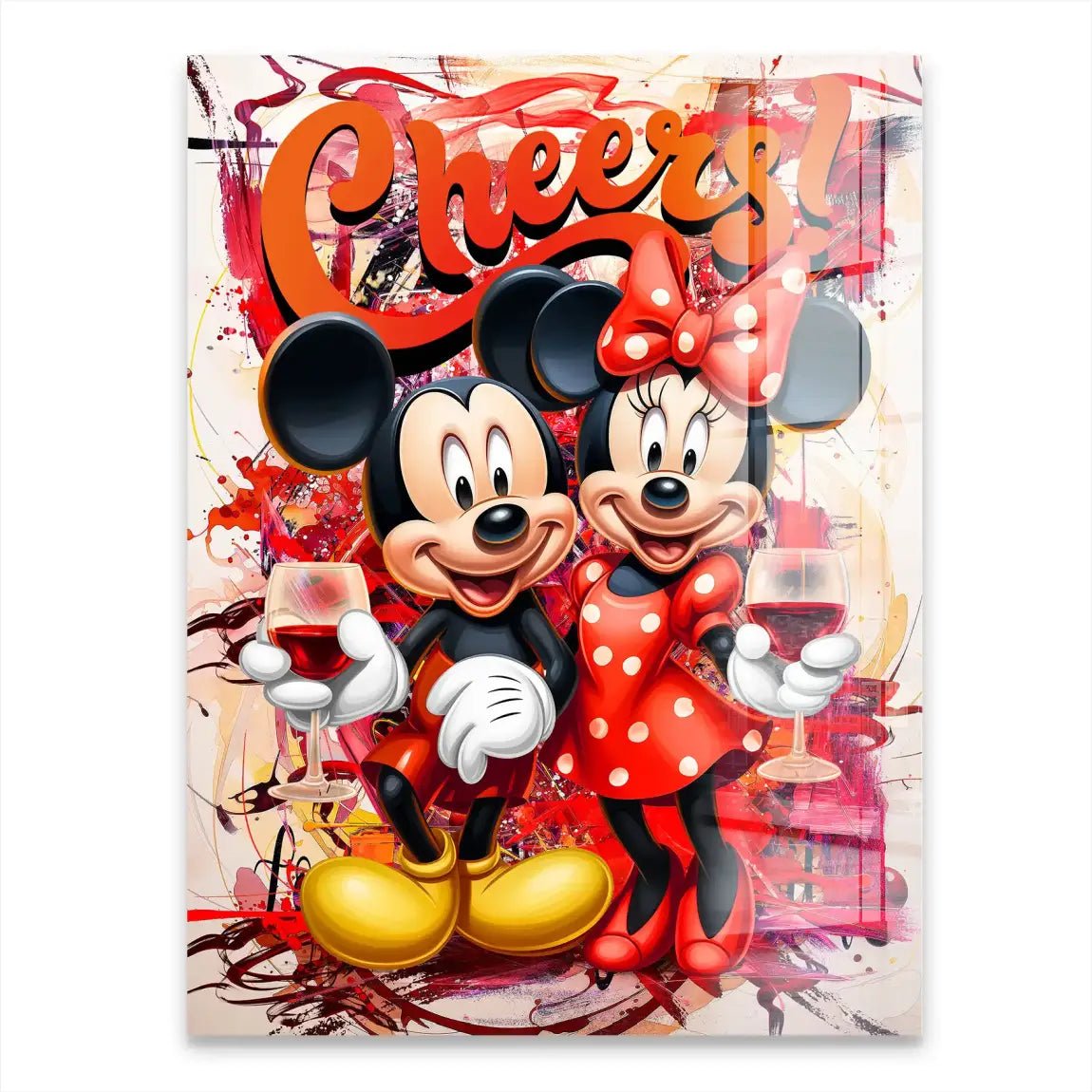 Micky u. Minnie Cheers Acrylglasbild INGALERIE