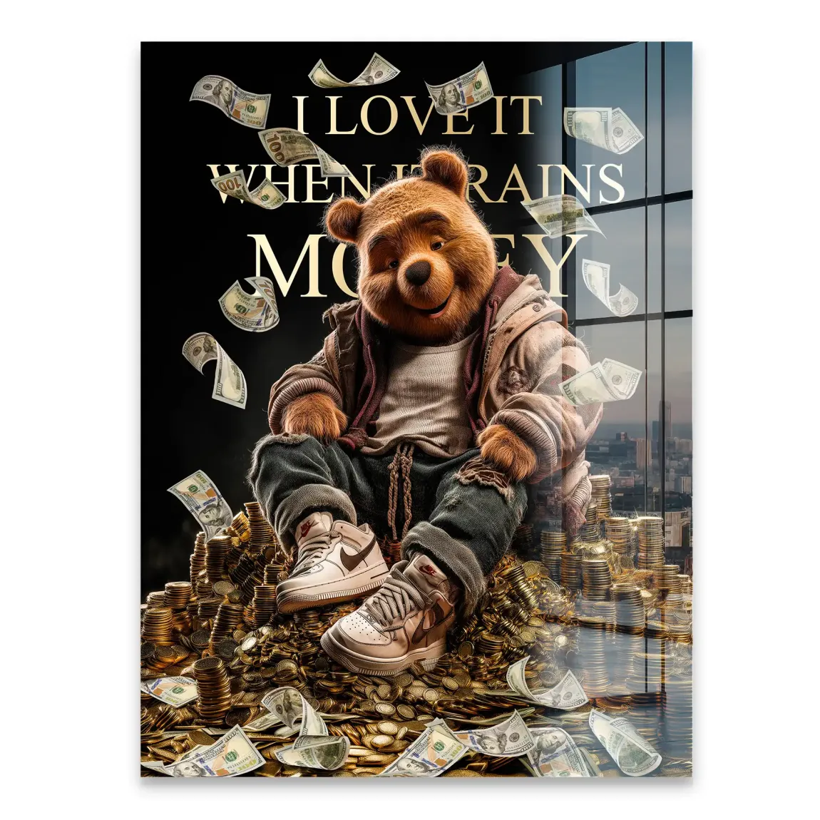 Winnie Puuh Rich Dreams Acrylglasbild INGALERIE