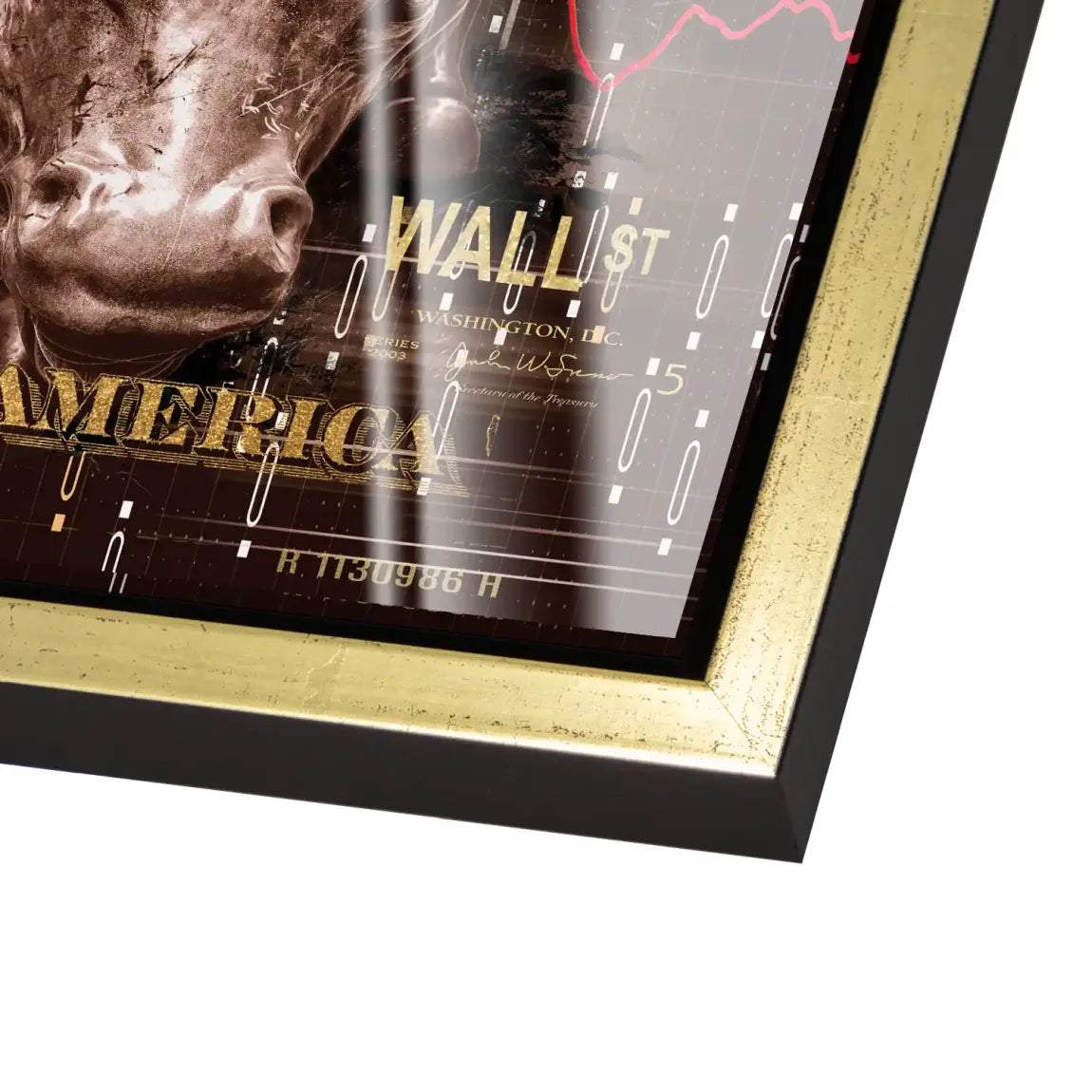 Dagobert Duck Wallstreet Vintage Acrylglas Bild