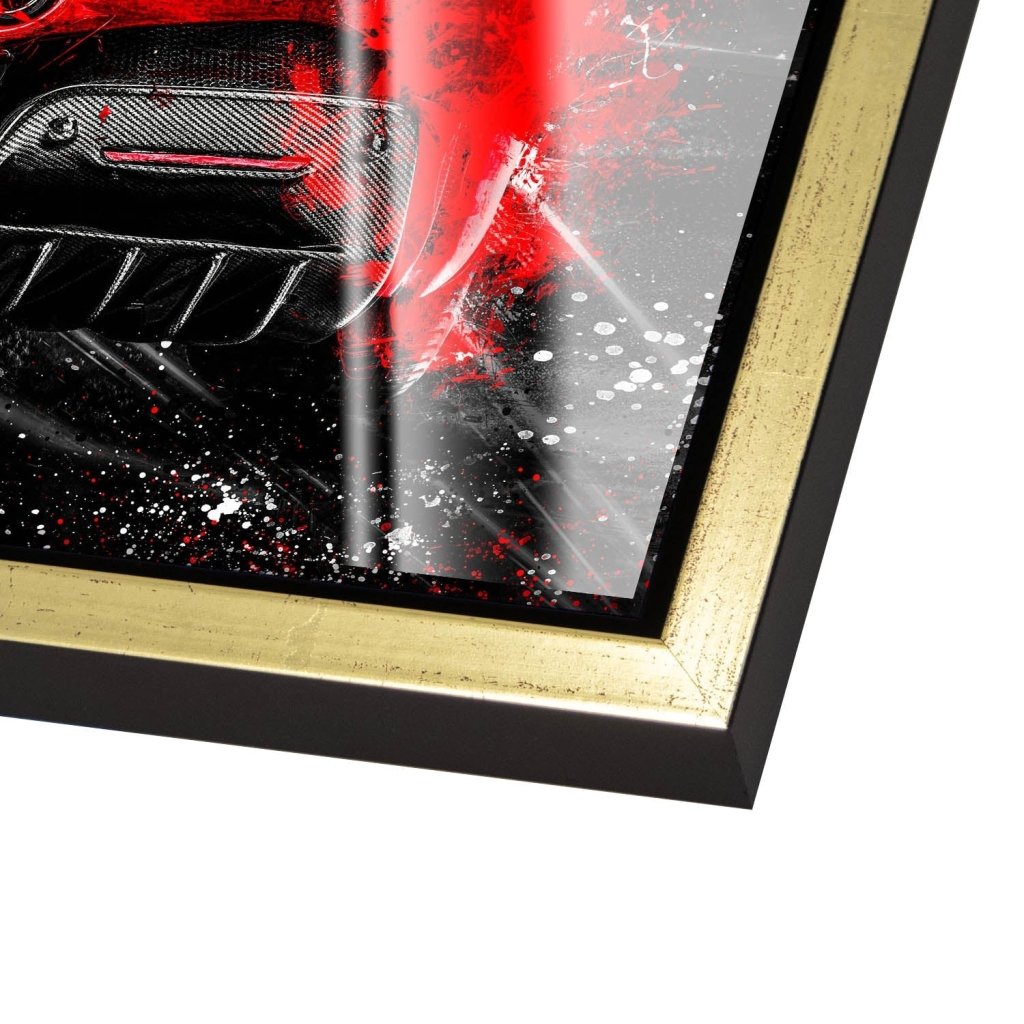 Ferrari SF90 Abstrakt Acrylglas Bild INGALERIE