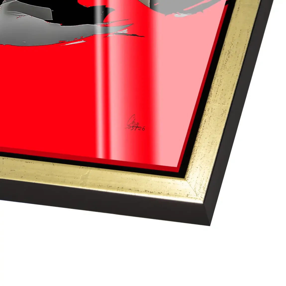 Rouge Abstrakt Acrylglasbild
