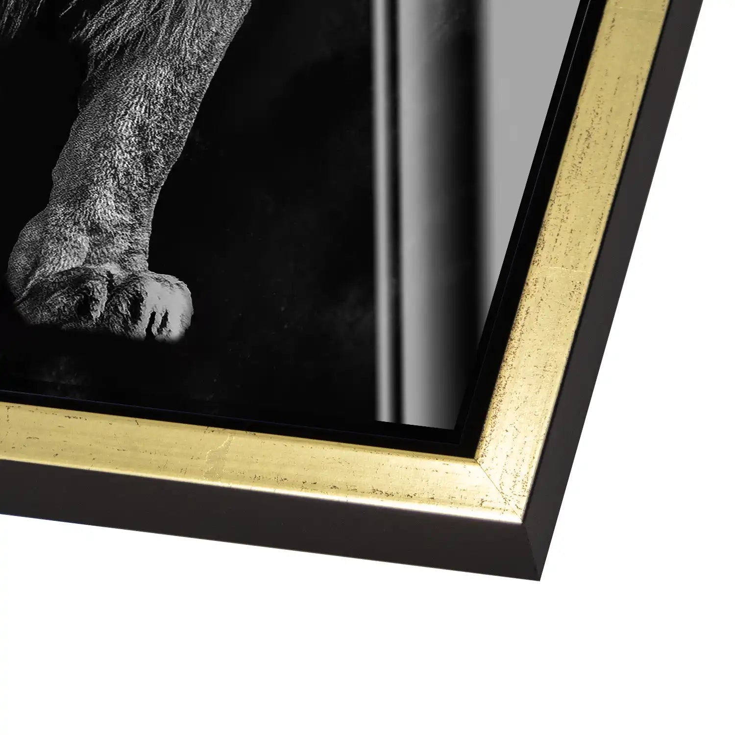 Lion Black Style Acrylglas Bild INGALERIE