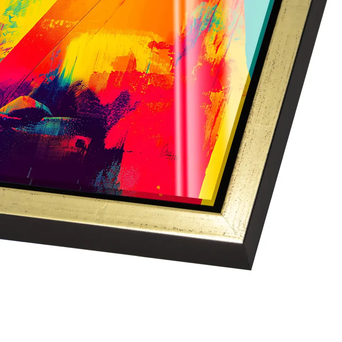 Geisha Pop Art Acrylglas Bild