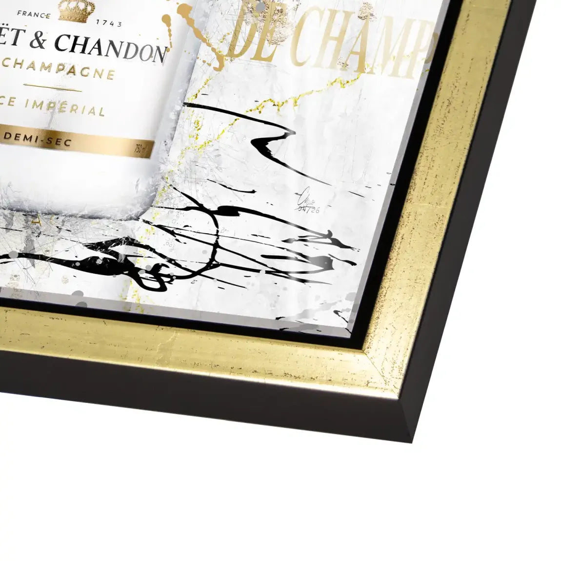 Champagner Art Acrylglasbild