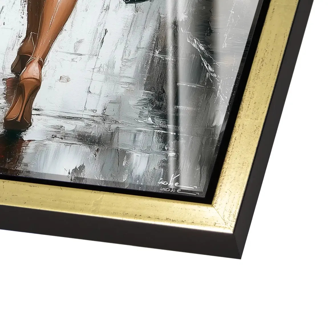 Walk in the Rain Acrylglas Bild