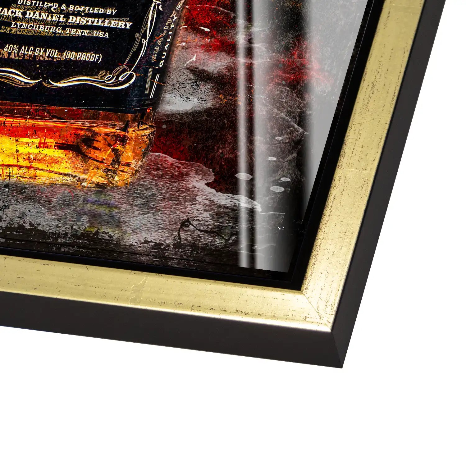 Jack Whisky Vintage Style Acrylglas Bild INGALERIE