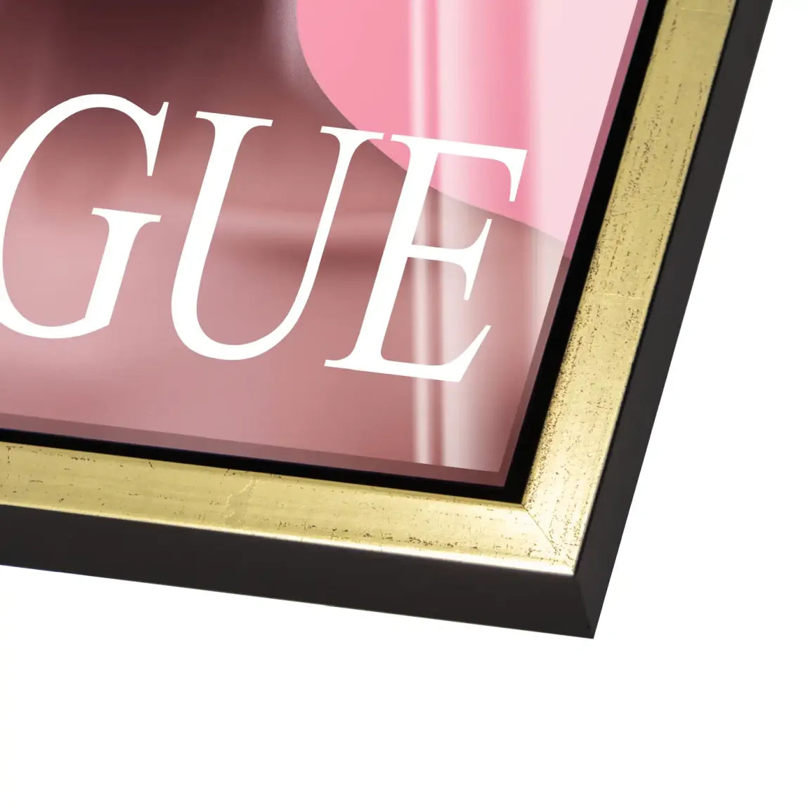 Floral Pink Vogue Acrylglas Bild