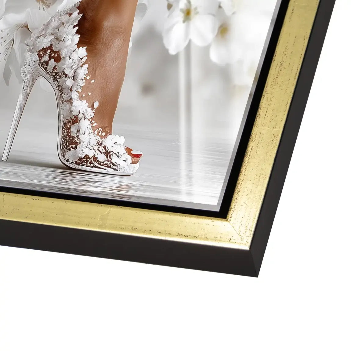 Sensual Blossom Heels Acrylglas Bild