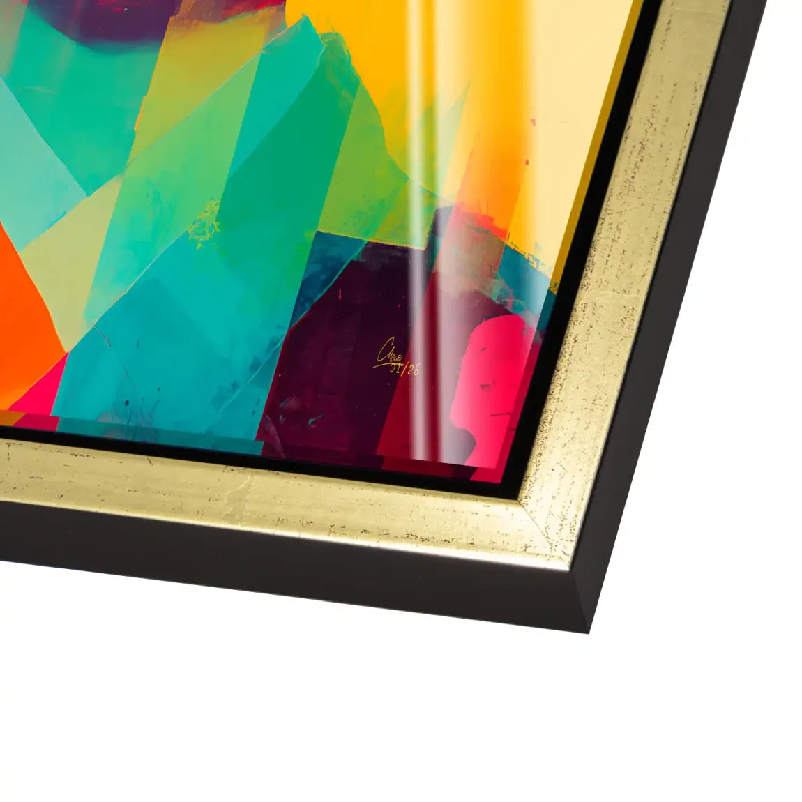 Geisha Neon Pop Acrylglas Bild