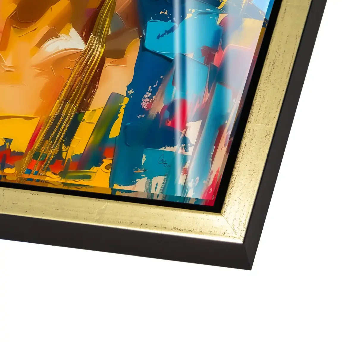 Frida buntes Leben Acrylglasbild