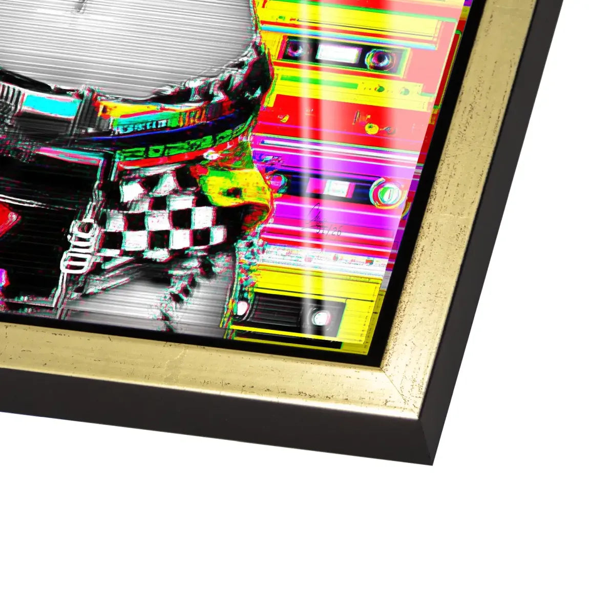 Retro DJ Girl Acrylglas Bild