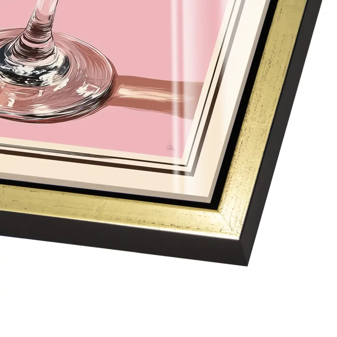 Martini Retro Art Acrylglas Bild