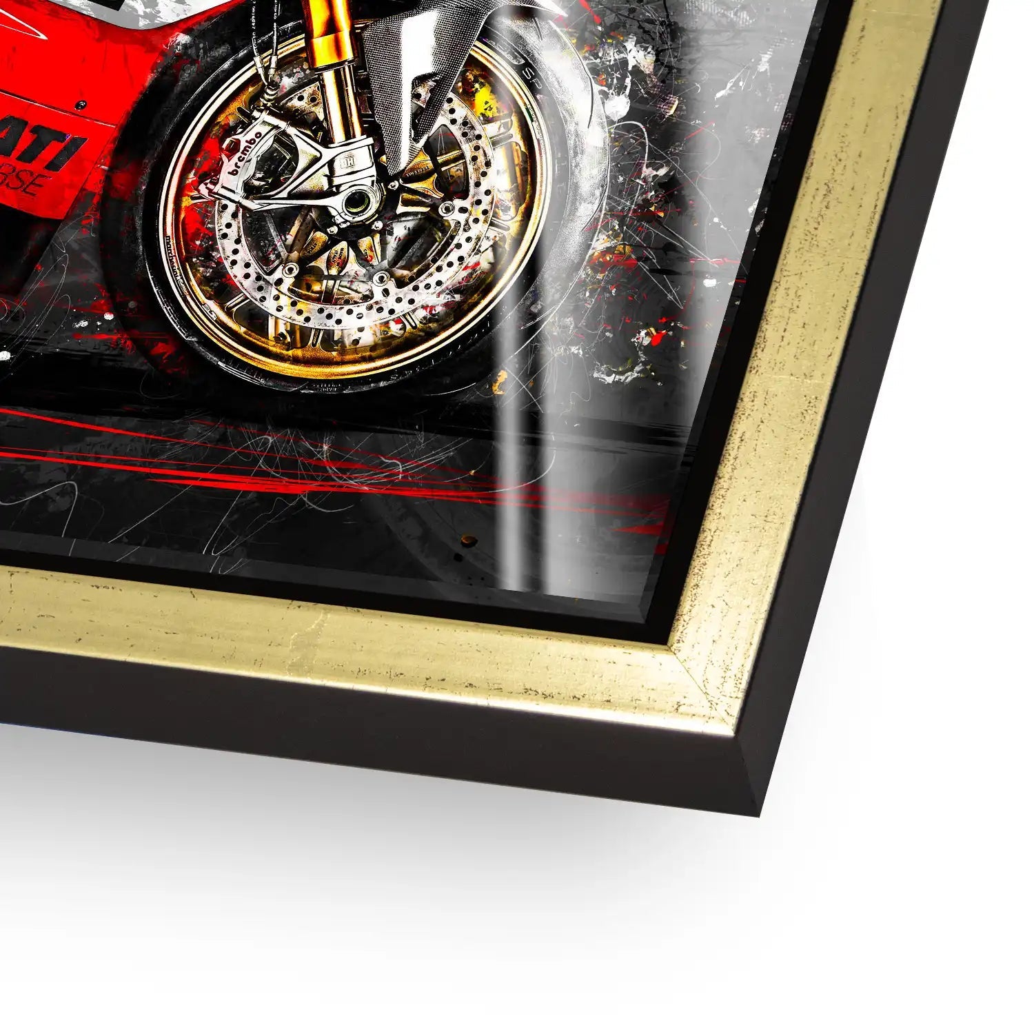 Ducati 916 V4 Abstrakt Acrylglas Bild INGALERIE