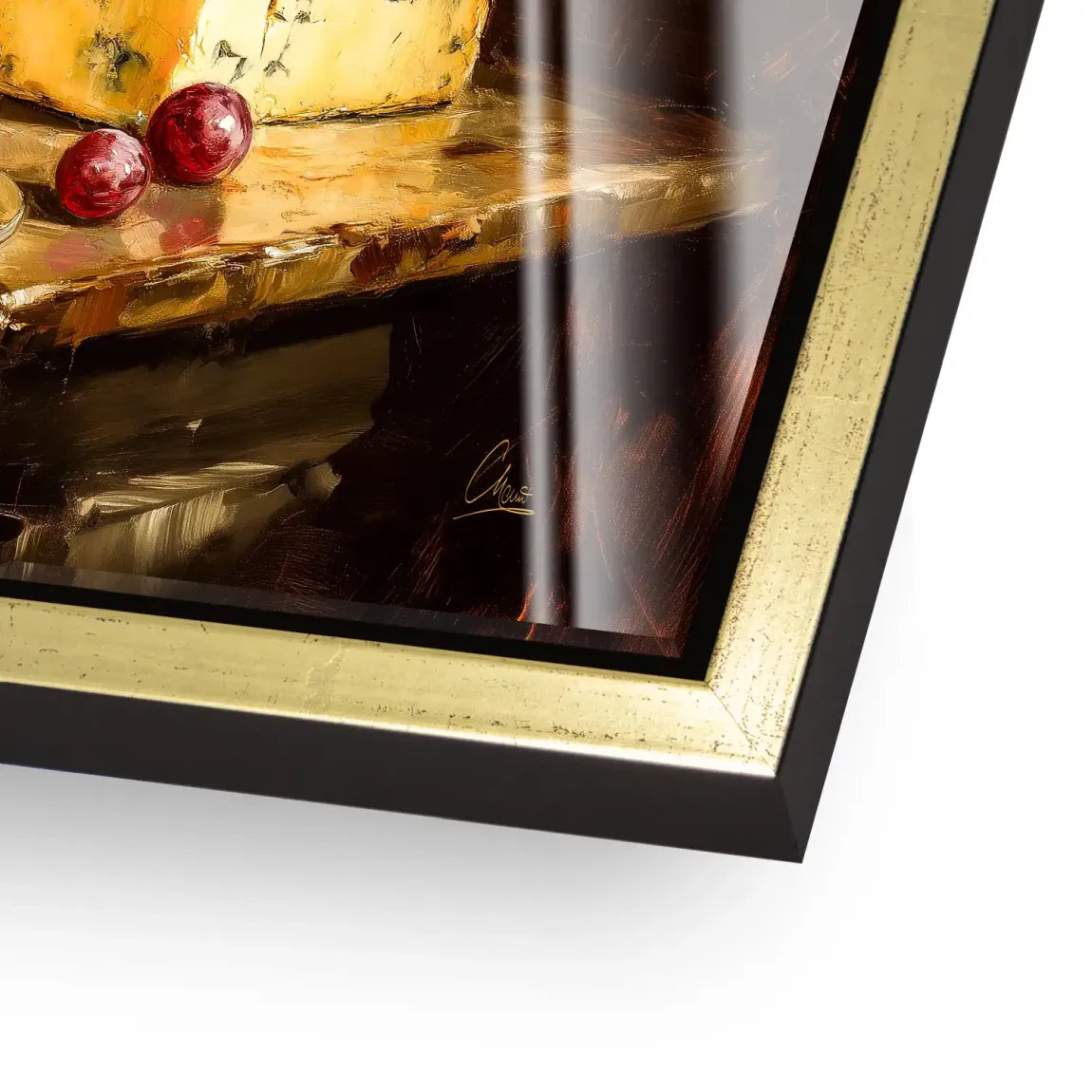 Wein & Käse Acrylglas Bild