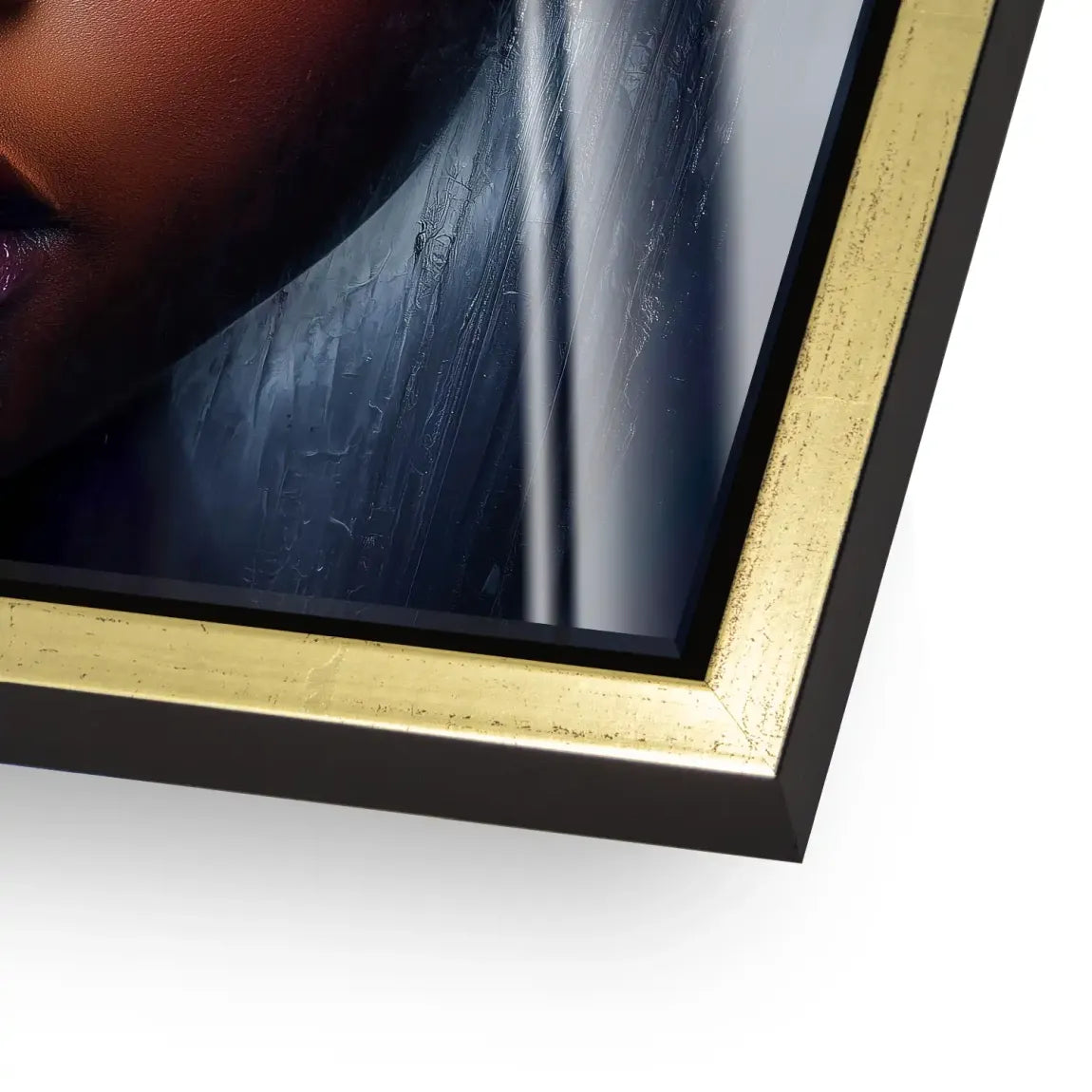 Gold Blütenmagie Acrylglas Bild INGALERIE