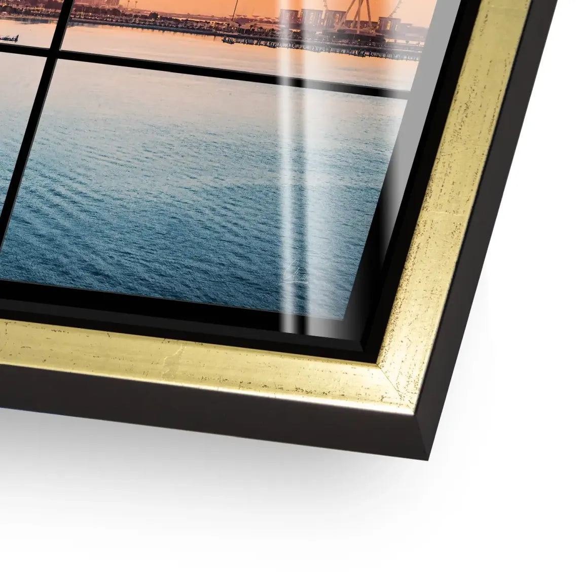 Golden Dunes Dubai Acrylglas Bild