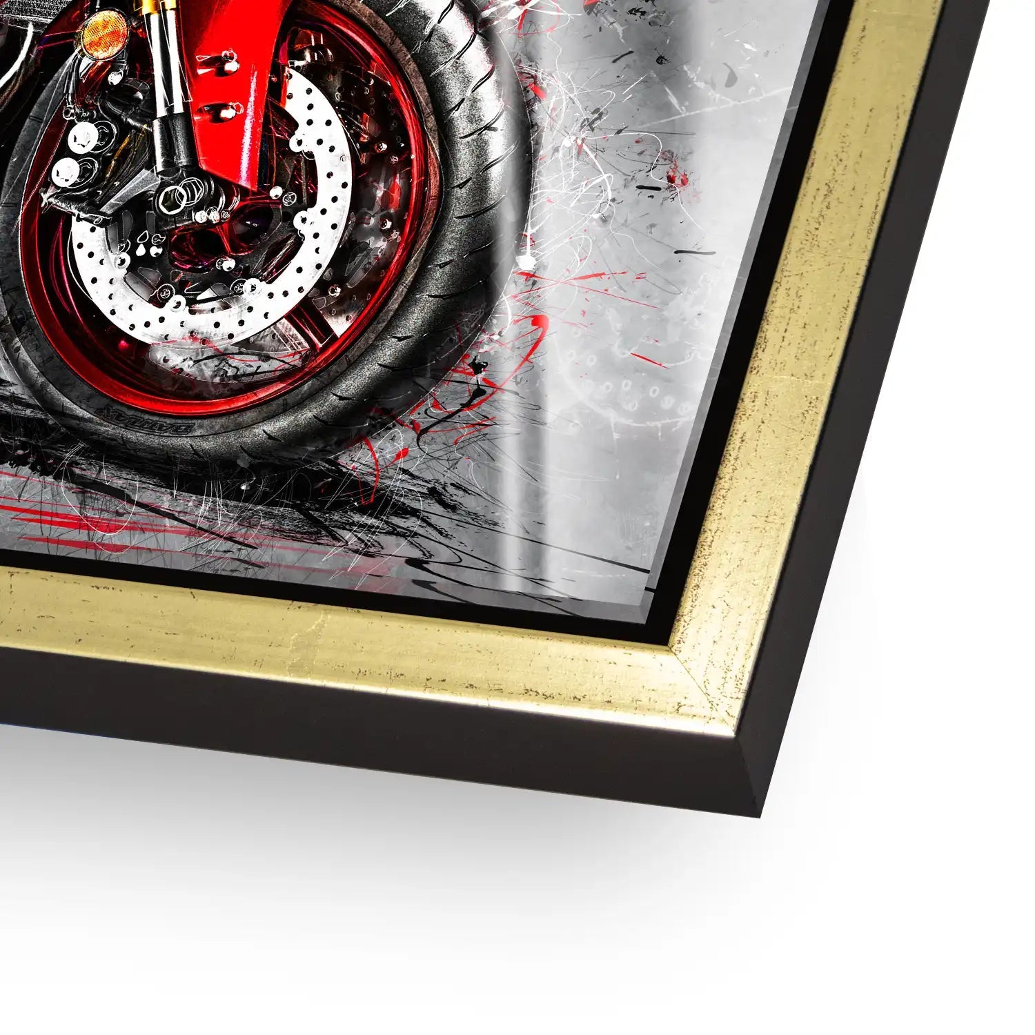 Yamaha R6 Abstrakt Rot Acrylglas Bild INGALERIE