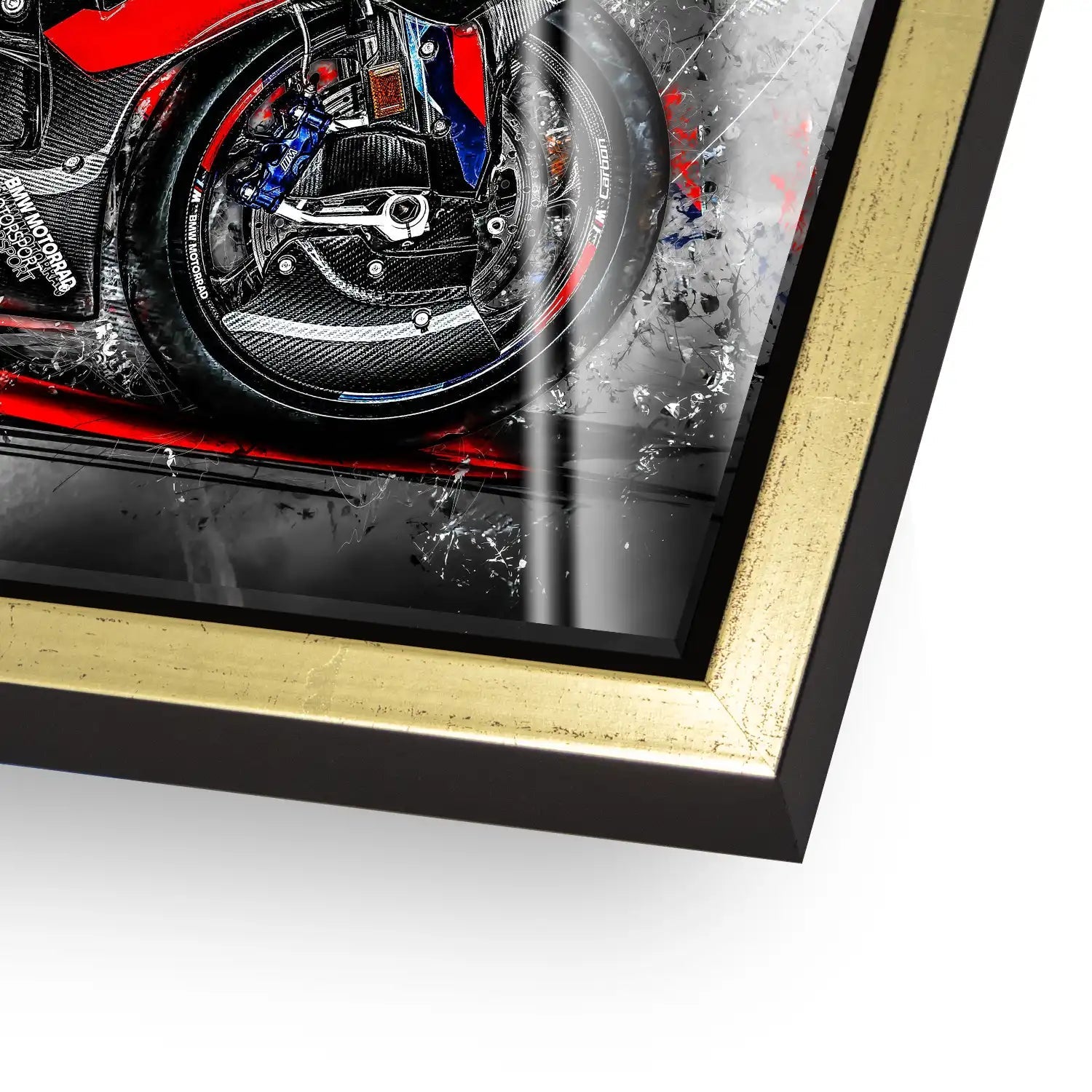 BMW M1000RR Black Acrylglas Bild INGALERIE