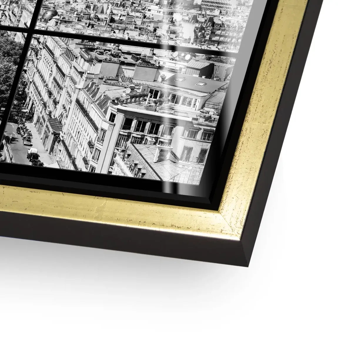 Paris Avenue Noir Acrylglas Bild