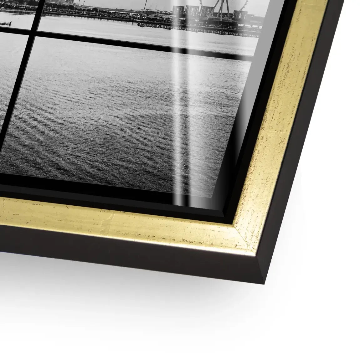 Dubai Noir Horizon Acrylglas Bild