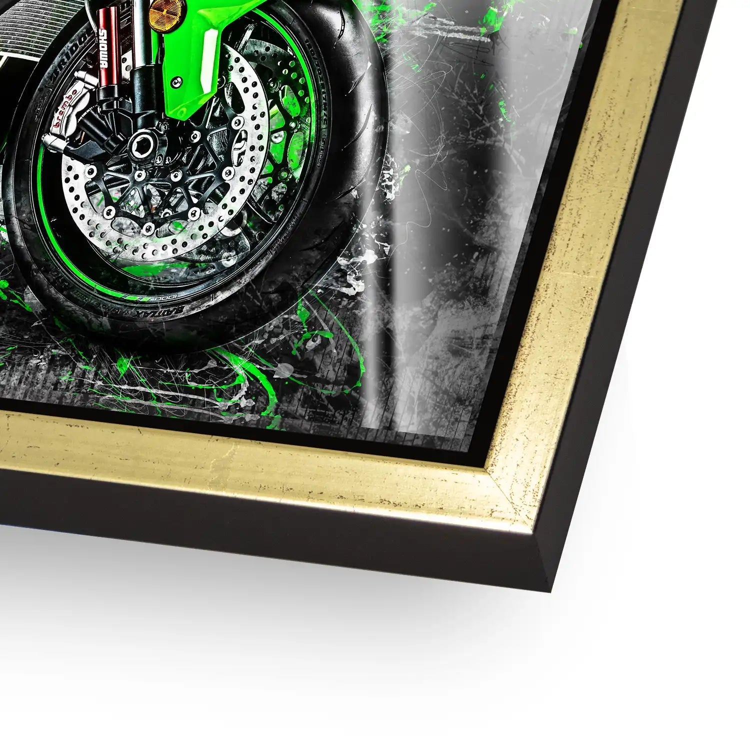 Kawasaki ZX10 Abstrakt Acrylglas Bild INGALERIE