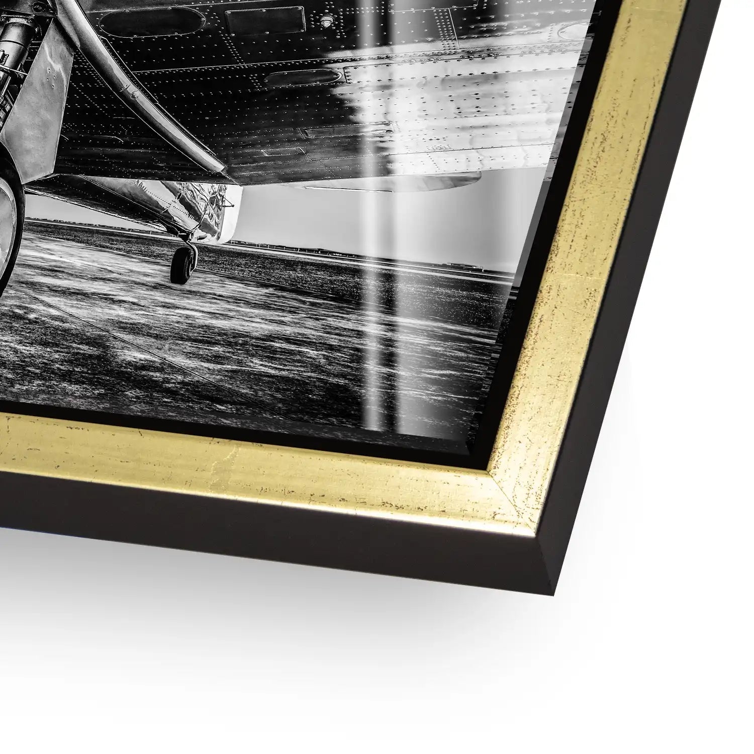 Vintage Proppeller Flugzeug Acrylglas Bild INGALERIE