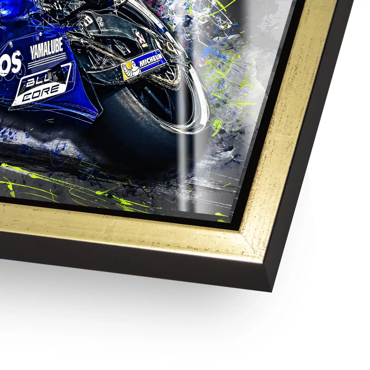 Yamaha Rossi Style Acrylglas Bild INGALERIE